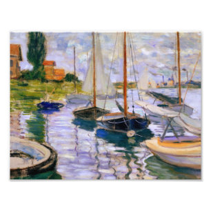 Claude Monet - Segelboote auf der Seine Fotodruck