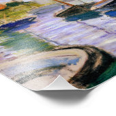 Claude Monet - Segelboote auf der Seine Fotodruck (Ecke)