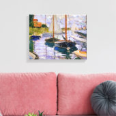 Claude Monet - Segelboote auf der Seine Leinwanddruck (Insitu (Wohnzimmer))