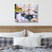 Claude Monet - Segelboote auf der Seine Leinwanddruck (Insitu (Schlafzimmer))