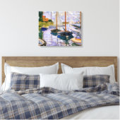 Claude Monet - Segelboote auf der Seine Leinwanddruck (Insitu (Schlafzimmer))