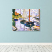 Claude Monet - Segelboote auf der Seine Leinwanddruck (Insitu (Holzboden))