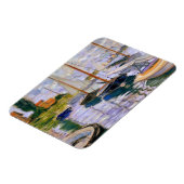 Claude Monet - Segelboote auf der Seine Magnet (Linke Seite)