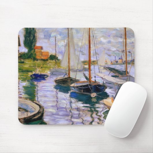 Claude Monet - Segelboote auf der Seine Mousepad (Mit Mouse)