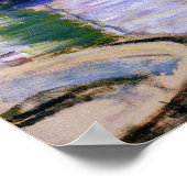 Claude Monet - Segelboote auf der Seine Poster (Ecke)