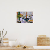 Claude Monet - Segelboote auf der Seine Poster (Küche)