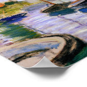 Claude Monet - Segelboote auf der Seine Poster (Ecke)