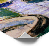 Claude Monet - Segelboote auf der Seine Poster (Ecke)