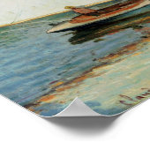 Claude Monet | Segeln in Argenteuil, c.1874 Poster (Ecke)