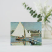 Claude Monet | Segeln in Argenteuil, c.1874 Postkarte (Stehend Vorderseite)