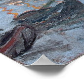 Claude Monet | Seine at Rouen, 1872 Poster (Ecke)