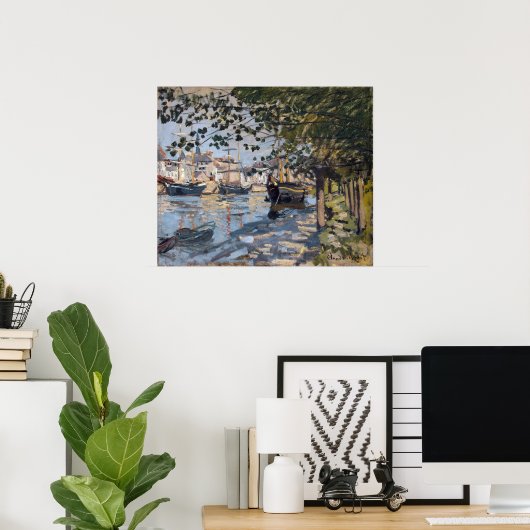 Claude Monet | Seine at Rouen, 1872 Poster (Heimbüro)