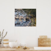 Claude Monet | Seine at Rouen, 1872 Poster (Küche)