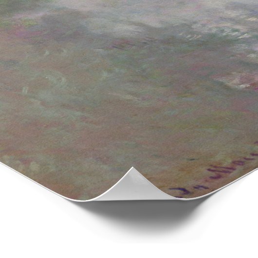 Claude Monet | Seine in Giverny, Morgennebel Poster (Ecke)