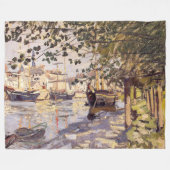 Claude Monet. Seine in Rouen Fleecedecke (Vorderseite (Horizontal))