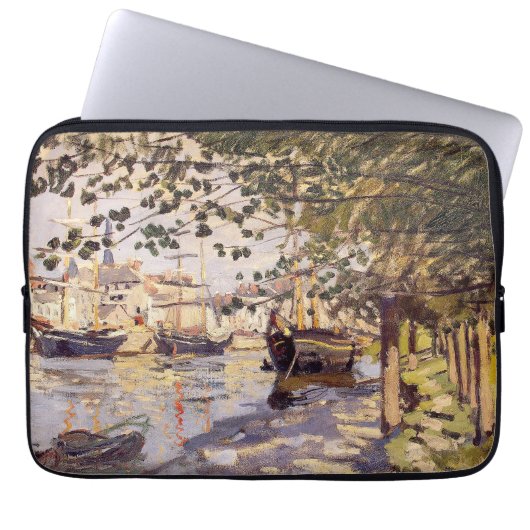Claude Monet. Seine in Rouen Laptopschutzhülle (Vorderseite)