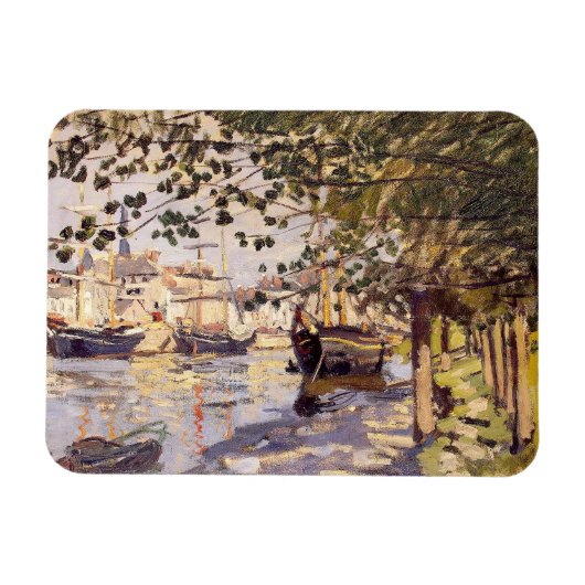 Claude Monet. Seine in Rouen Magnet (Horizontal)