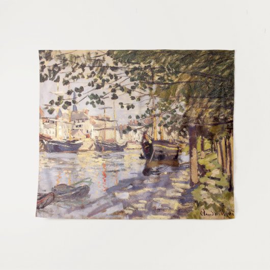 Claude Monet. Seine in Rouen Wandteppich (Vorderseite (Horizontal))
