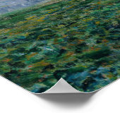 Claude Monet | Seine in Vetheuil Poster (Ecke)