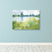 Claude Monet | Seine-Ufer, Vetheuil, 1880 Leinwanddruck (Insitu (Holzboden))