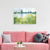 Claude Monet | Seine-Ufer, Vetheuil, 1880 Leinwanddruck (Insitu (Wohnzimmer))