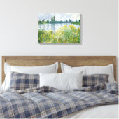 Claude Monet | Seine-Ufer, Vetheuil, 1880 Leinwanddruck (Insitu (Schlafzimmer))