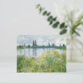 Claude Monet | Seine-Ufer, Vetheuil, 1880 Postkarte (Stehend Vorderseite)
