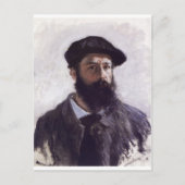 Claude Monet - Selbstportrait in Beret 1886 Postkarte (Vorderseite)
