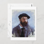 Claude Monet Selbstportrait-Postkarte Postkarte (Vorne/Hinten)