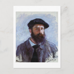 Claude Monet Selbstportrait-Postkarte Postkarte
