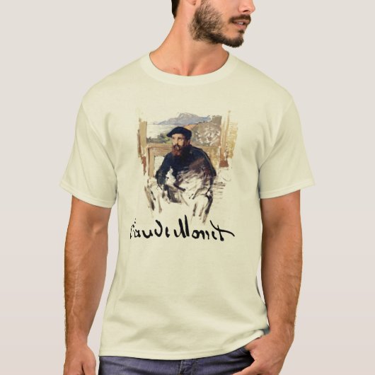 Claude Monet Self Portrait T-Shirt (Vorderseite)