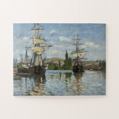 Claude Monet Ships auf der Seine Puzzle (Horizontal)