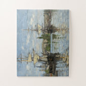 Claude Monet Ships auf der Seine Puzzle (Vertikal)