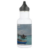 Claude Monet Sky Clouds Boats Sea Edelstahlflasche (Rechts)
