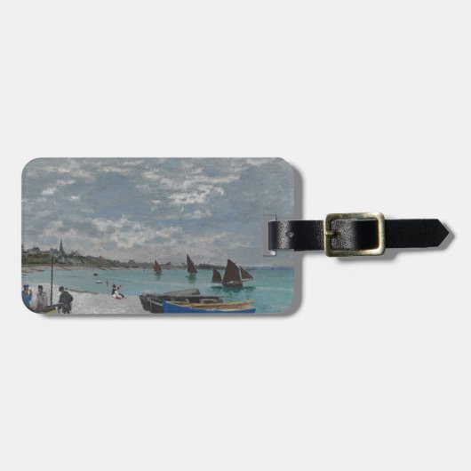 Claude Monet Sky Clouds Boats Sea Gepäckanhänger (Vorderseite horizontal)