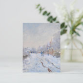 Claude Monet // Snow at Argenteuil Postkarte (Stehend Vorderseite)