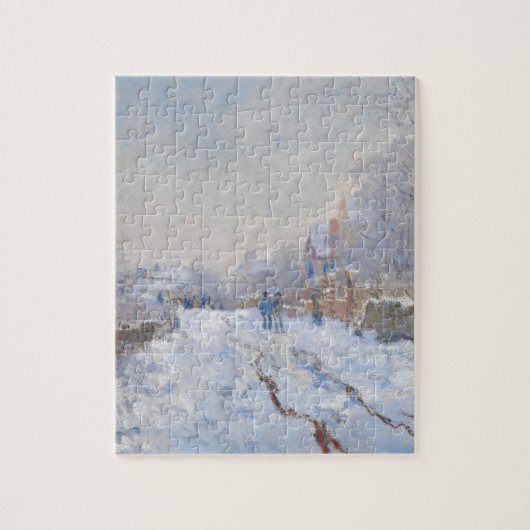 Claude Monet // Snow at Argenteuil Puzzle (Vertikal)