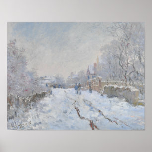 Claude Monet - Snow Scene at Argenteuil Poster