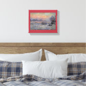 Claude Monet Soleil d'hiver à Lavacourt Wintersun Leinwanddruck (Insitu (Schlafzimmer))