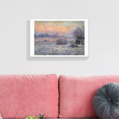 Claude Monet Soleil d'hiver à Lavacourt Wintersun Leinwanddruck (Insitu (Wohnzimmer))
