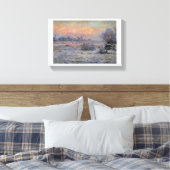 Claude Monet Soleil d'hiver à Lavacourt Wintersun Leinwanddruck (Insitu (Schlafzimmer))