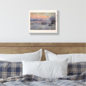 Claude Monet Soleil d'hiver à Lavacourt Wintersun Leinwanddruck (Insitu (Schlafzimmer))