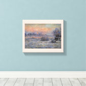 Claude Monet Soleil d'hiver à Lavacourt Wintersun Leinwanddruck (Insitu (Holzboden))