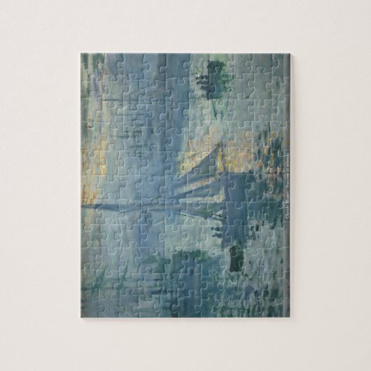 Claude Monet - Sonnenaufgang am Küstenpuzzlespiel Puzzle (Vertikal)