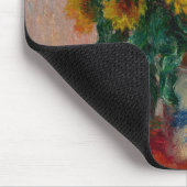 Claude Monet, Sonnenblume Mousepad (Ecke)