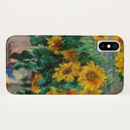 Claude Monet - Sonnenblumen Case-Mate iPhone Hülle (Rückseite (Horizontal))