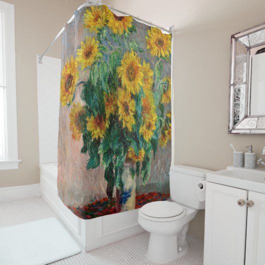 Claude Monet - Sonnenblumen Duschvorhang (Beispiel)
