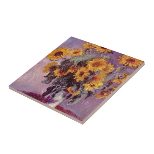 Claude Monet // Sonnenblumen Fliese (Seite)