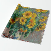 Claude Monet - Sonnenblumen Geschenkpapier (Ungerollt)
