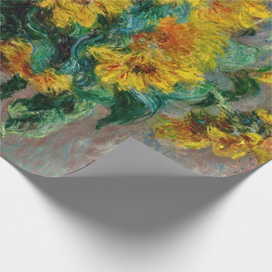 Claude Monet - Sonnenblumen Geschenkpapier (Ecke)